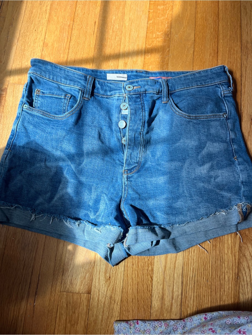 High-Rise Anthropologie Denim Shorts - 32